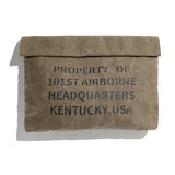 Litlookz Studio Waxed Canvas Clutch Bag, view 6