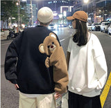 Litlookz Studio Weirdcore Bear Sleeve Sweatshirt, view 3