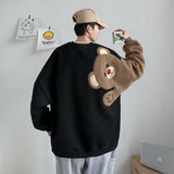 Litlookz Studio Weirdcore Bear Sleeve Sweatshirt, view 4