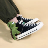 Litlookz Studio Weirdcore Dinosaur Canvas Shoes, view 2