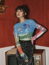 Litlookz Studio Weirdcore Dream Mesh Top, view 3