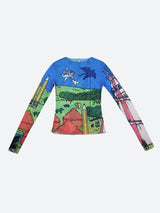 Litlookz Studio Weirdcore Dream Mesh Top, view 5