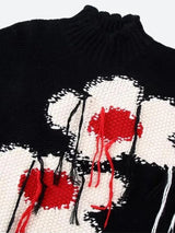 Litlookz Studio Weirdcore Flower Embroidered Knitted Sweater Vest, view 3