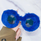 Litlookz Studio Weirdcore Fuzzy Sunglasses, view 3