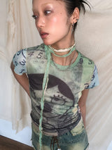 Litlookz Studio Weirdcore Graphic Baby Tee, view 2