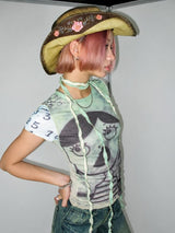 Litlookz Studio Weirdcore Graphic Baby Tee, view 6