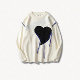 Litlookz Studio Weirdcore Heart Embroidered Sweater, view 3