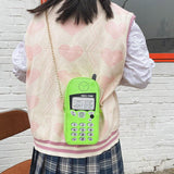 Litlookz Studio Weirdcore Retro Mobile Phone Shaped Handbag, view 5
