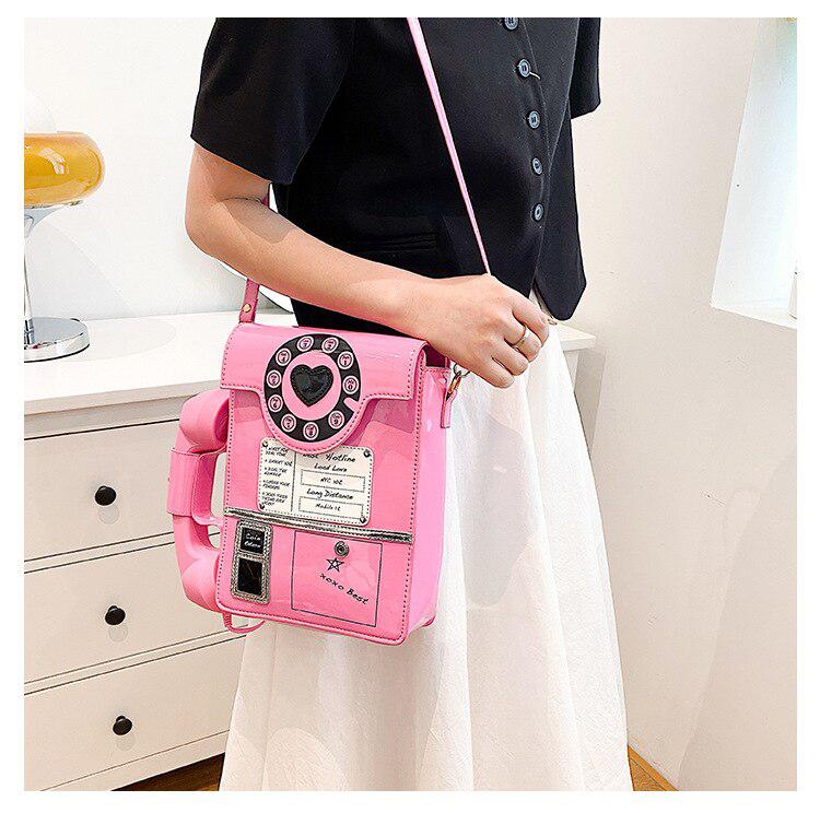 Litlookz Studio Weirdcore Retro Phone Shaped Crossbody Bag