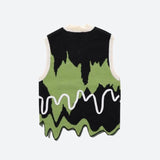 Litlookz Studio Weirdcore Wavy Striped Sweater Vest, view 2