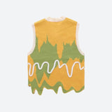 Litlookz Studio Weirdcore Wavy Striped Sweater Vest, view 4