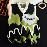 Litlookz Studio Weirdcore Wavy Striped Sweater Vest, view 5