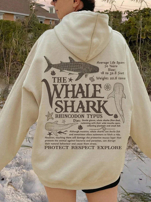 Litlookz Studio Whale Shark Graphic Hoodie