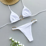 Litlookz Studio White Bikini Set, view 3