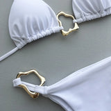Litlookz Studio White Bikini Set, view 5