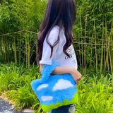 Litlookz Studio White Clouds & Blue Sky Fluffy Bag, view 2