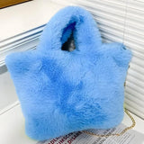 Litlookz Studio White Clouds & Blue Sky Fluffy Bag, view 5