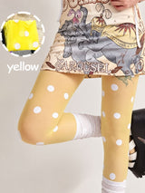 Litlookz Studio White Polka Sheer Tights, view 6