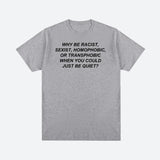 Litlookz Studio Why Be Racist Tee, view 3