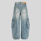 Litlookz Studio Wide Leg Cargo Jeans, view 2