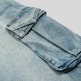 Litlookz Studio Wide Leg Cargo Jeans, view 4