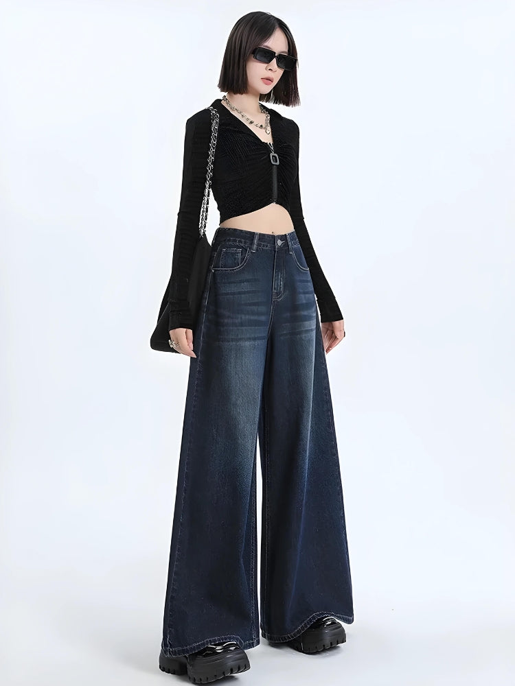 Litlookz Studio Wide Leg Regular Waist Jeans