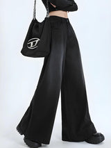 Litlookz Studio Wide Leg Regular Waist Jeans, view 4