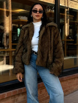Litlookz Studio Winter Faux Fur Jacket, view 3