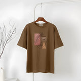 Litlookz Studio Woman Face Minimal Tee, view 3
