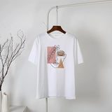 Litlookz Studio Woman Face Minimal Tee, view 5