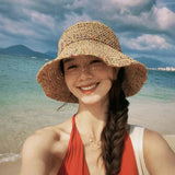 Litlookz Studio Woven Straw Bucket Hat, view 2