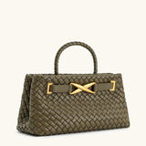 Litlookz Studio Woven Top Handle Bag, view 3