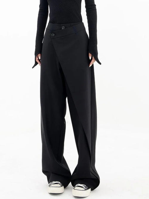 Litlookz Studio Wrap Front Wide Leg Pants