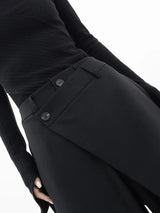 Litlookz Studio Wrap Front Wide Leg Pants, view 2