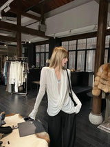 Litlookz Studio Wrap Lace Blouse, view 2