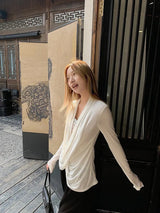 Litlookz Studio Wrap Lace Blouse, view 4