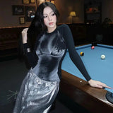 Litlookz Studio Y2K 3D Body Print Top, view 3
