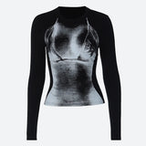 Litlookz Studio Y2K 3D Body Print Top, view 4