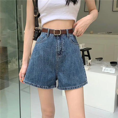 Litlookz Studio Y2K A-Line Denim Shorts