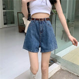 Litlookz Studio Y2K A-Line Denim Shorts, view 6