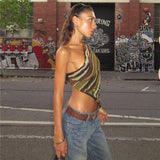 Litlookz Studio Y2K Abstract One Shoulder Top, view 2