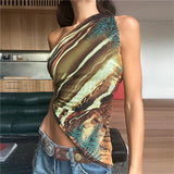 Litlookz Studio Y2K Abstract One Shoulder Top, view 3