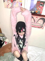 Litlookz Studio Y2K Aesthetic Fuzzy Sweater, view 6
