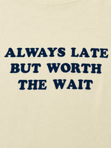 Litlookz Studio Y2K Always Late Baby Tee, view 5