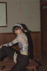 Litlookz Studio Y2K Ancient Egyptian Crop Top, view 3
