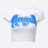 Litlookz Studio Y2K Angel Crop Top, view 3