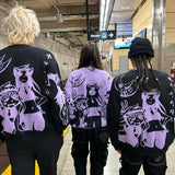 Litlookz Studio Anime Knitted Sweater, view 2