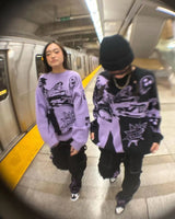 Litlookz Studio Anime Knitted Sweater, view 4