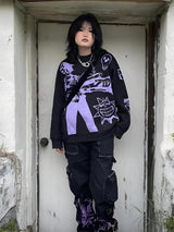 Litlookz Studio Anime Knitted Sweater, view 6