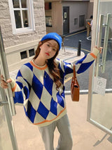 Litlookz Studio Y2K Argyle Sweater, view 2